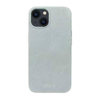 iPhone 13 Leather Case - Grey