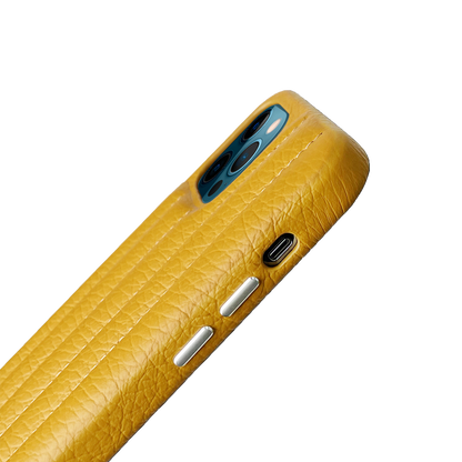 iPhone 12 | 12 Pro Leather Case with Stitching Sponge