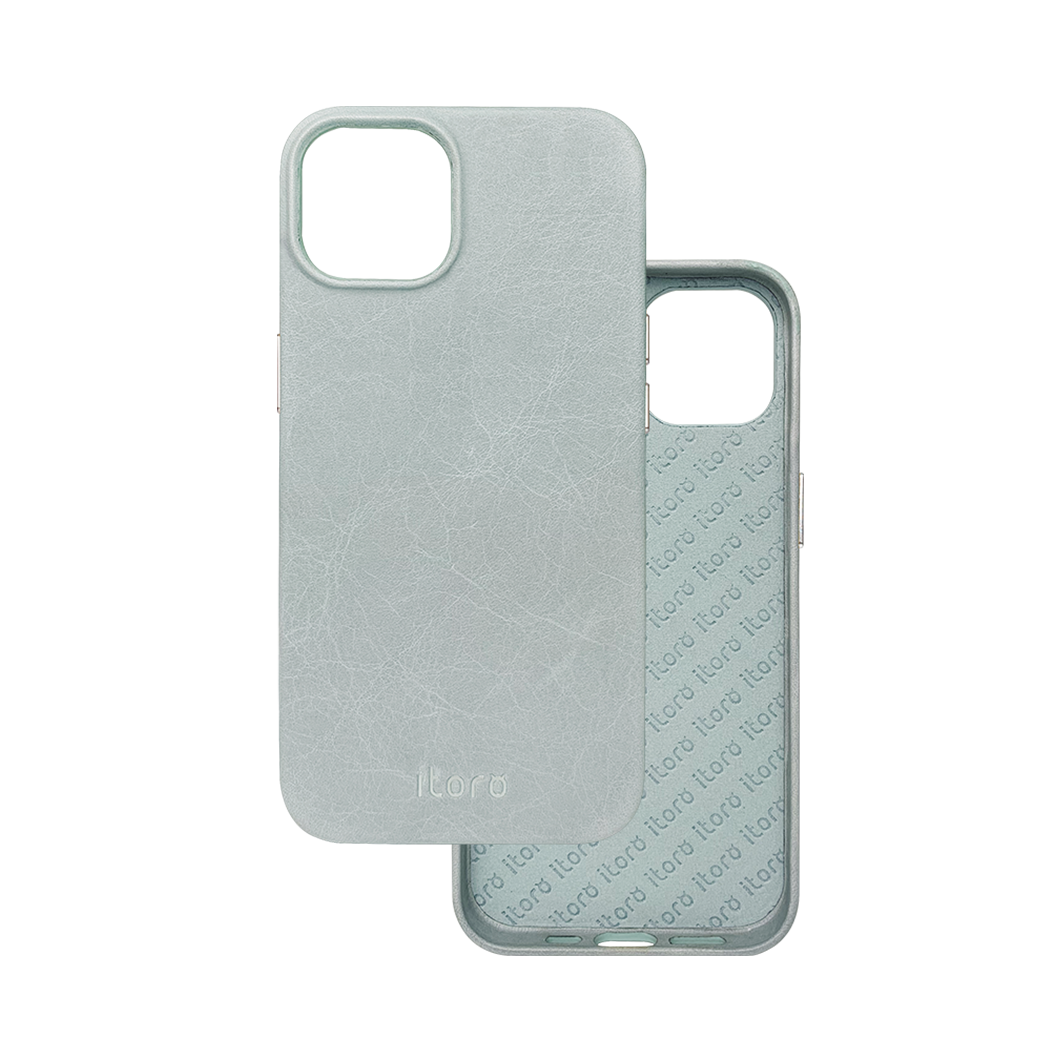 iPhone 13 Leather Case - Grey