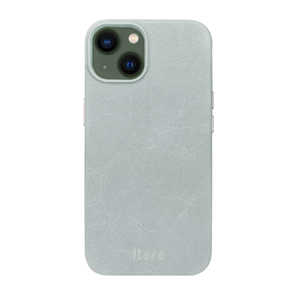 iPhone 13 Leather Case - Grey