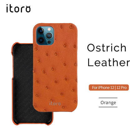 Ostrich Leather iPhone 12 | 12 Pro Case _ Unique