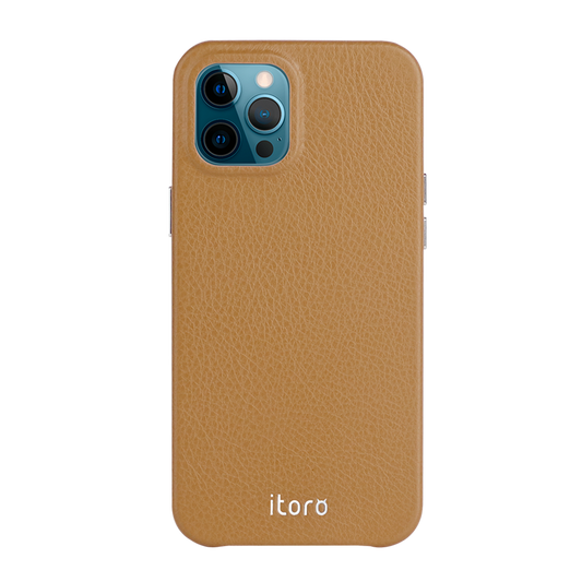 Etoupe Togo Leather iPhone 12 Pro Max Case