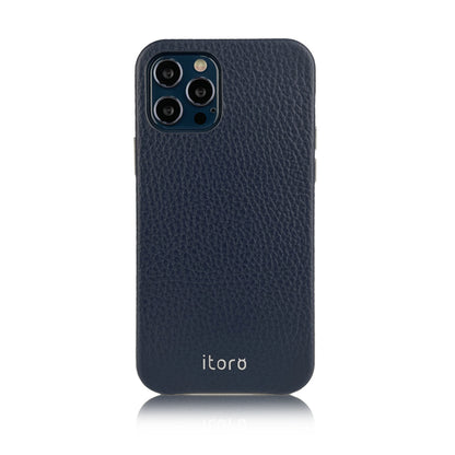 iPhone 12 | 12 Pro Leather Case_ITALY Leather - Navy blue