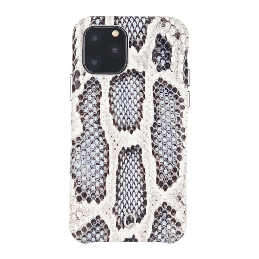 iPhone 11 Pro Italian Python Series Leather Case - White