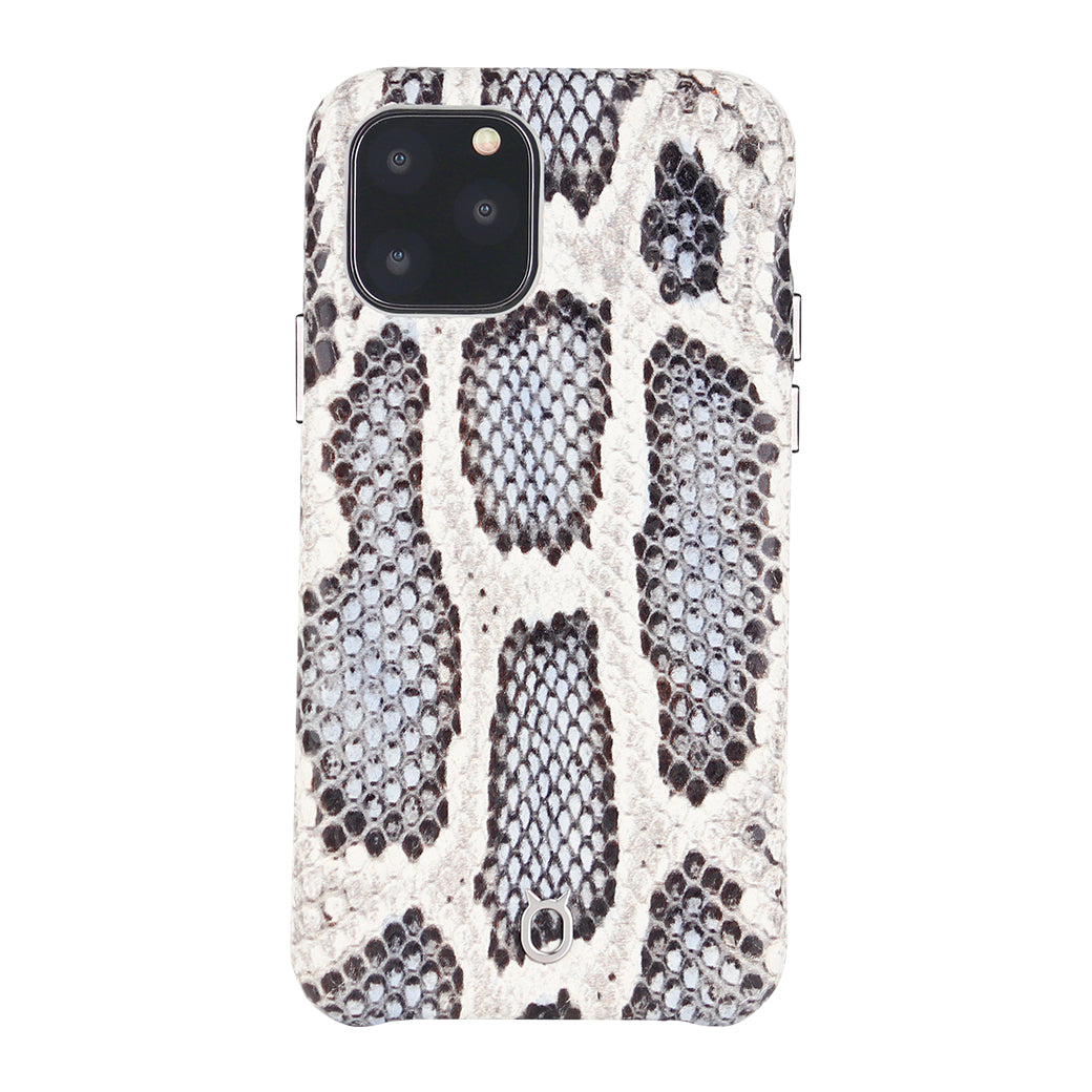 iPhone 11 Pro Max Italian Python Series Leather Case - White