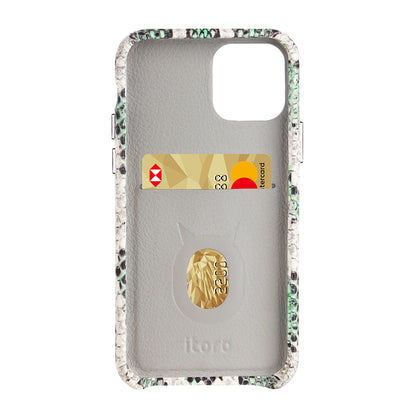 iPhone 11 Pro Italian Python Series Leather Case - Green