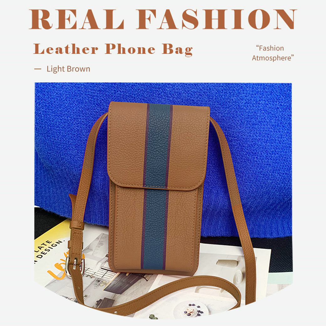 Splicing Design Italian Leather Phone Bag