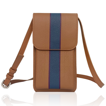 Splicing Design Italian Leather Phone Bag