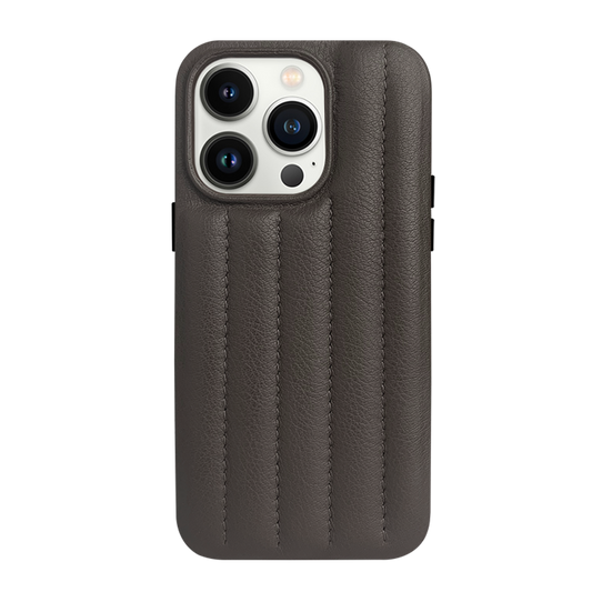 iPhone 14 Pro Max Leather Case with Stitching Sponge