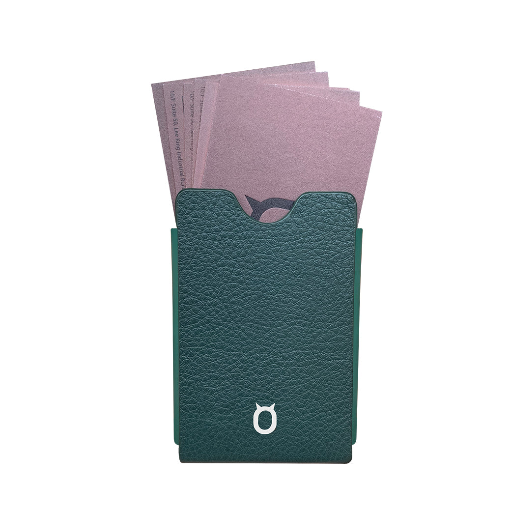 iToro Card Italian Leather Case - Green