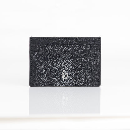 Limited Edition Genuine Devil Fish Skin Credit Card Case