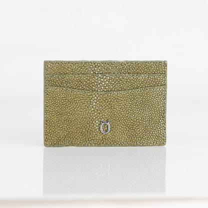 Limited Edition Genuine Devil Fish Skin Credit Card Case