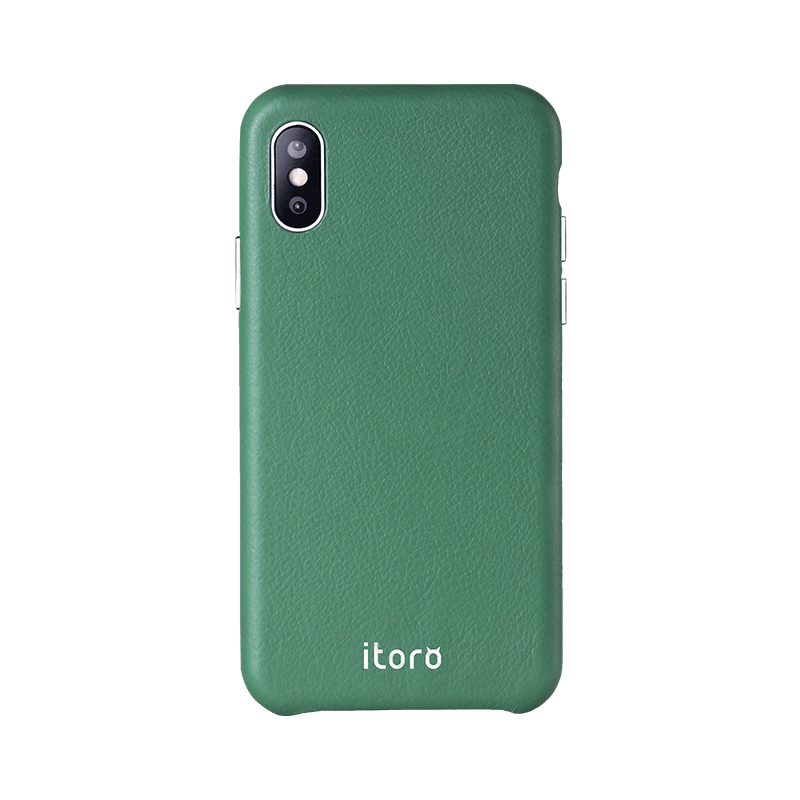 ITALY Leather All Wrapped Case iPhone XS - Green