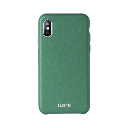 ITALY Leather All Wrapped Case iPhone XS - Green