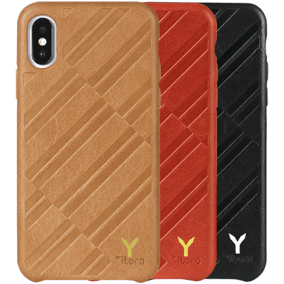 ITALY Embossed Leather All Wrapped Case iPhone XS