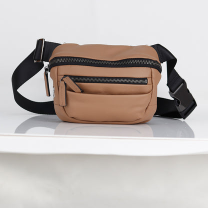 Italian Premium Leather Waist Bag / Diagonal Bag