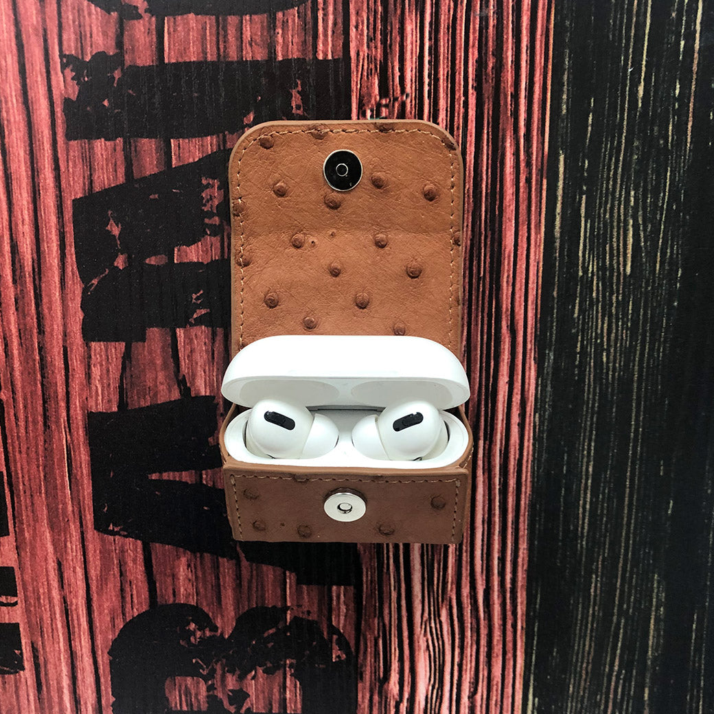 Ostrich Premium Skin AirPods Pro Case with Slingshot Buckle