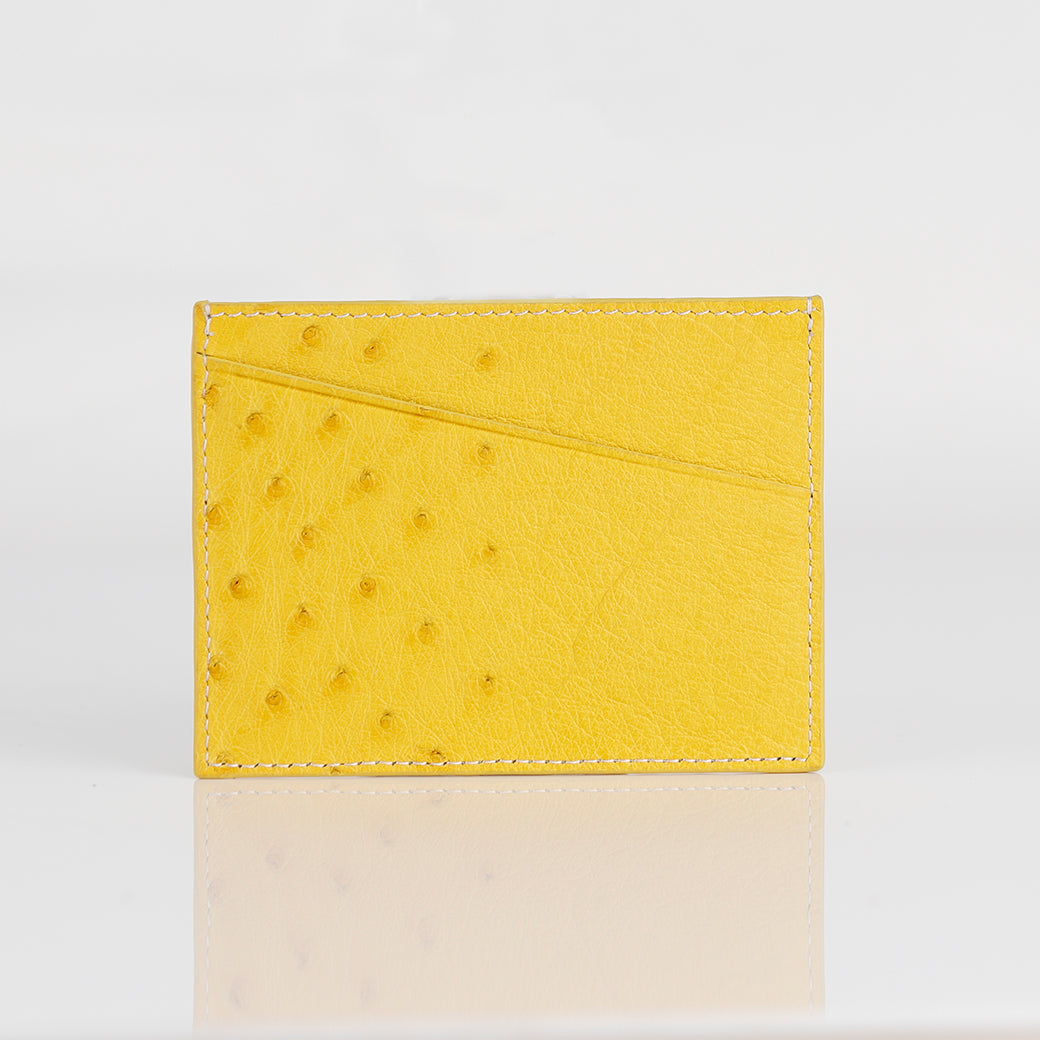 Ostrich Premium Skin Credit card case