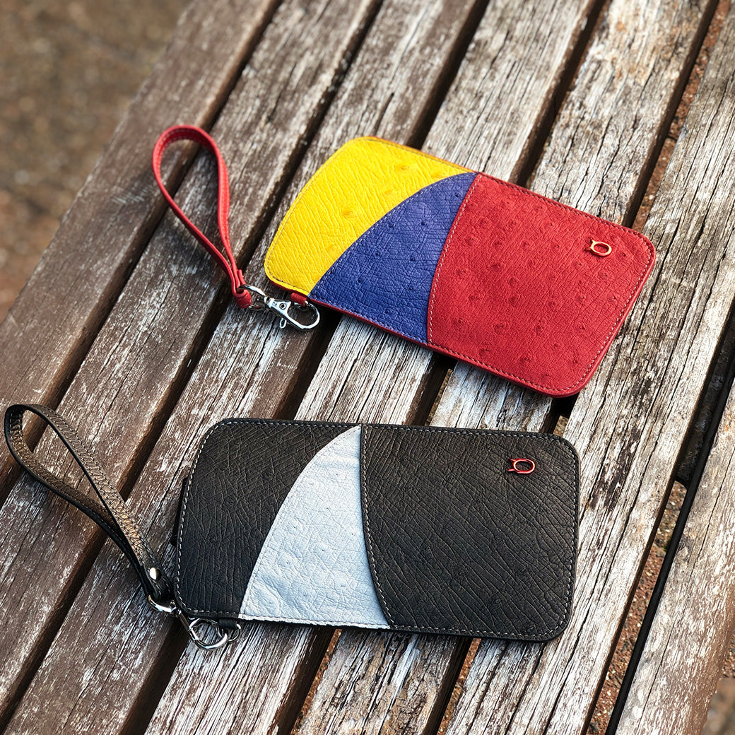 Ostrich Premium Skin Multifunctional Bag with leather strap