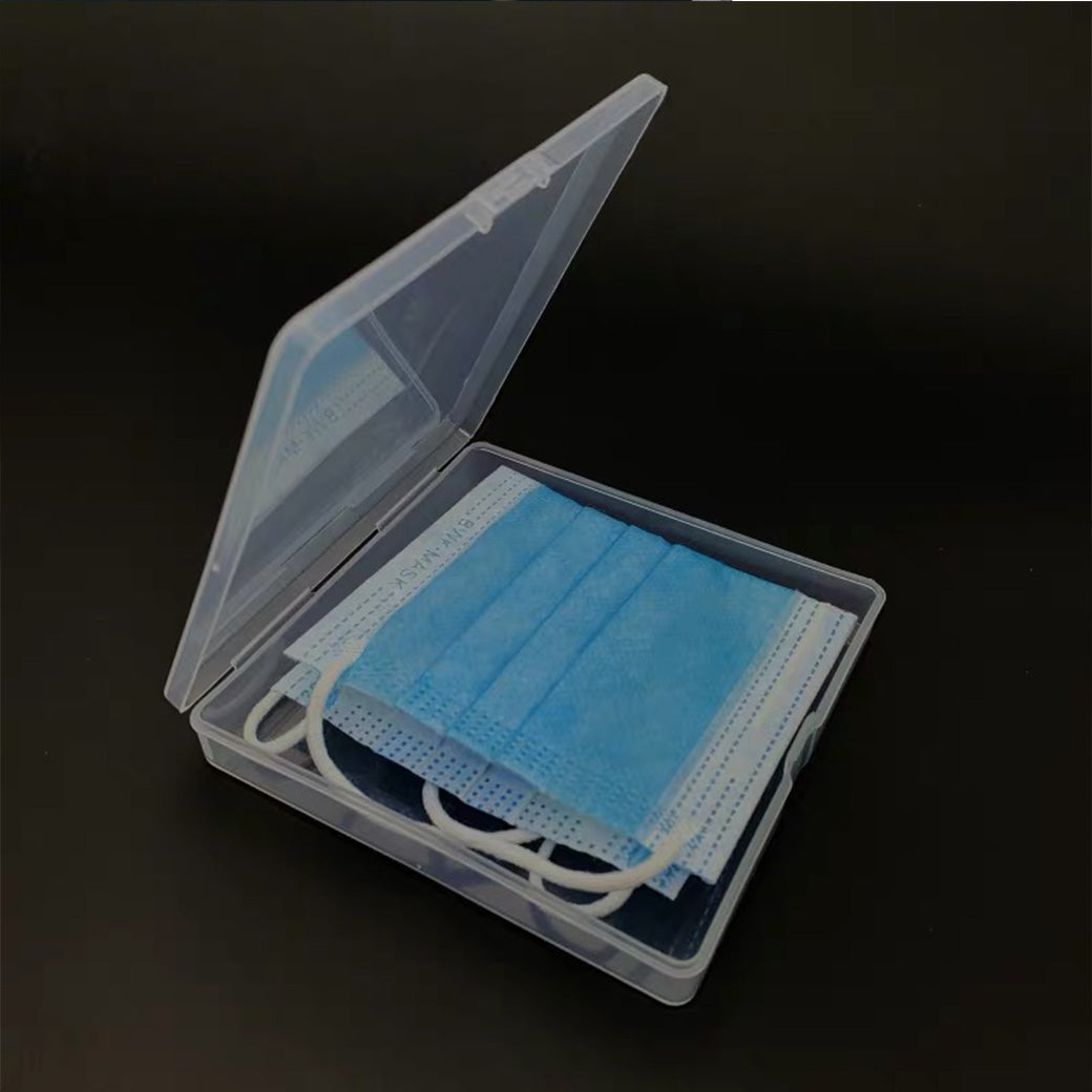 Portable Transparent Dustproof 3-Ply Disposable Mask Storage Box