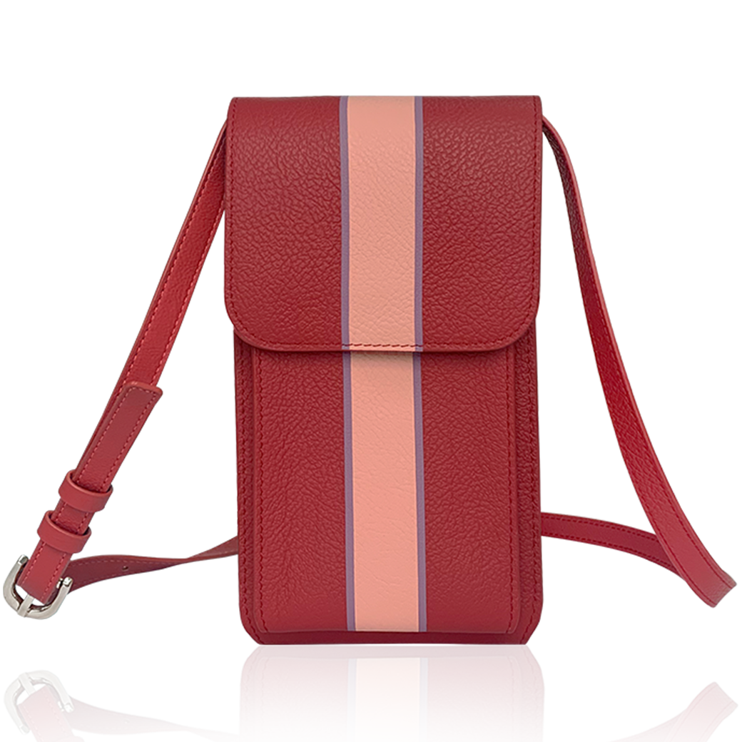 Splicing Design Italian Leather Phone Bag