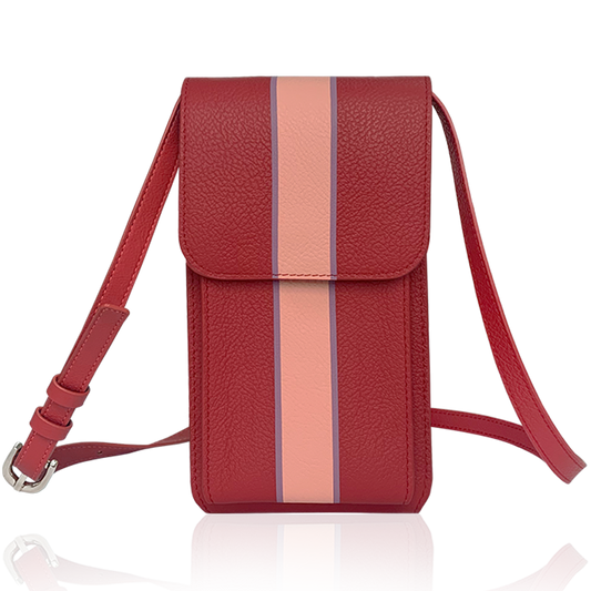 Splicing Design Italian Leather Phone Bag