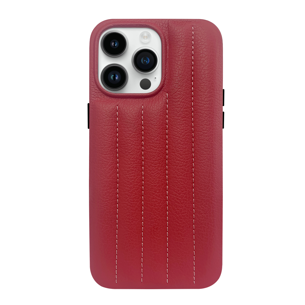 iPhone 14 Pro Max Leather Case with Stitching Sponge