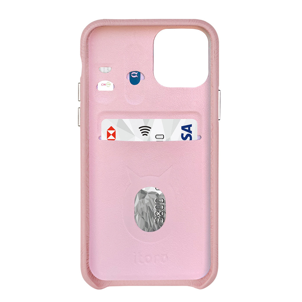 Multicolor "2" Snake embossed leather iPhone 11 Pro Max Case - Pink