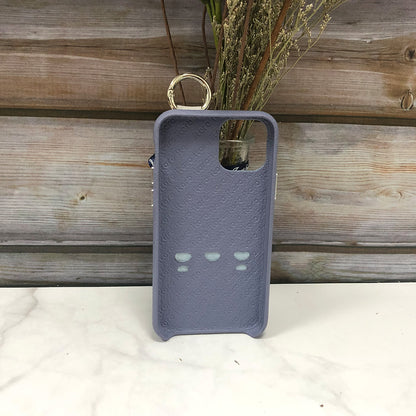 Snake embossed series edition Italian Leather kickstand Case iPhone 11 Pro Max - Blue