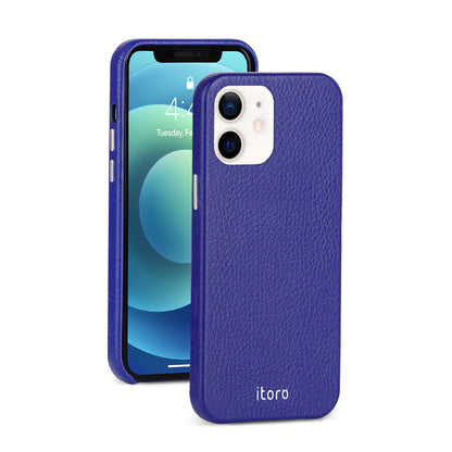 iPhone 12 Mini Leather Case_ITALY Leather - Sapphire Blue