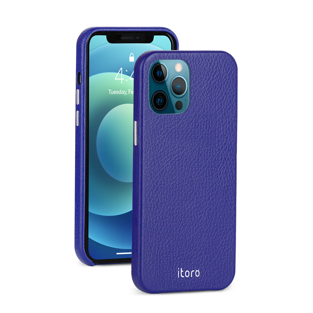 iPhone 12 | 12 Pro Leather Case_ITALY Leather - Sapphire Blue