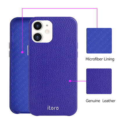 iPhone 12 Mini Leather Case_ITALY Leather - Sapphire Blue