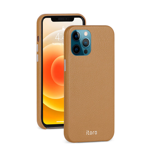 iPhone 12 | 12 Pro Leather Case_ITALY Leather - Retro Brown