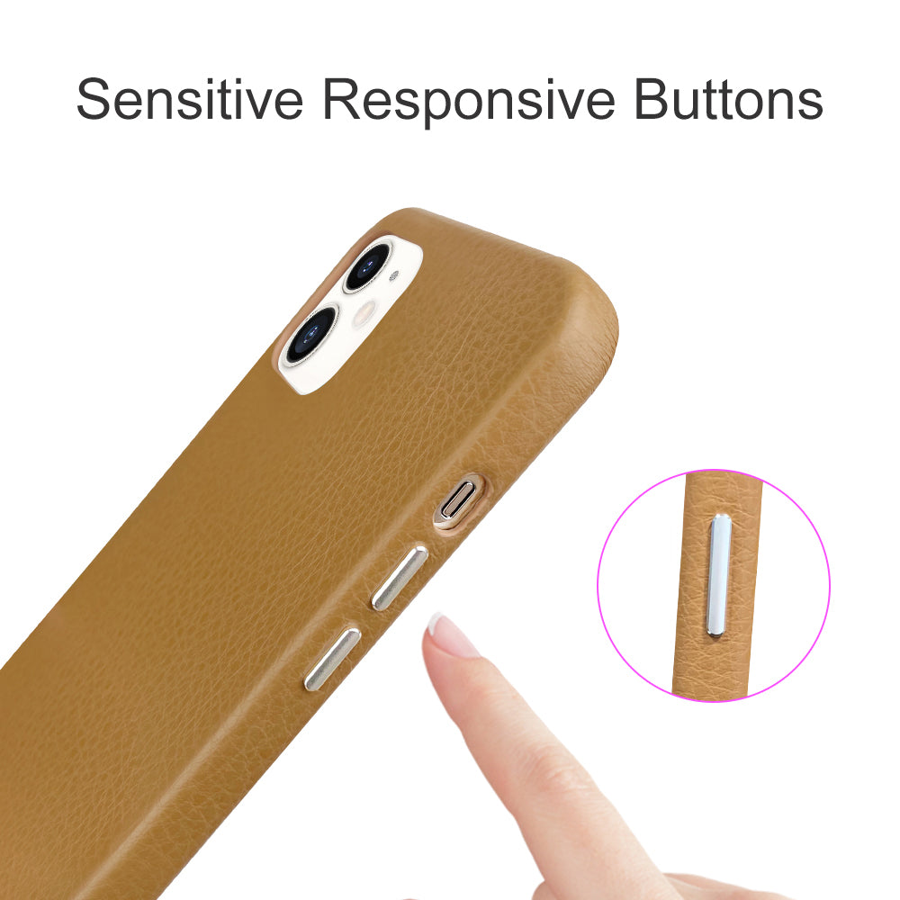 iPhone 12 Mini Leather Case_ITALY Leather - Retro Brown