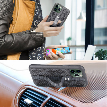 Multicolor "2" Snake embossed leather iPhone 11 Pro Max Case - Yellow
