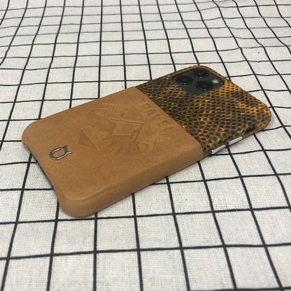 Lizard embossed Travel Series Leather Case iPhone 11