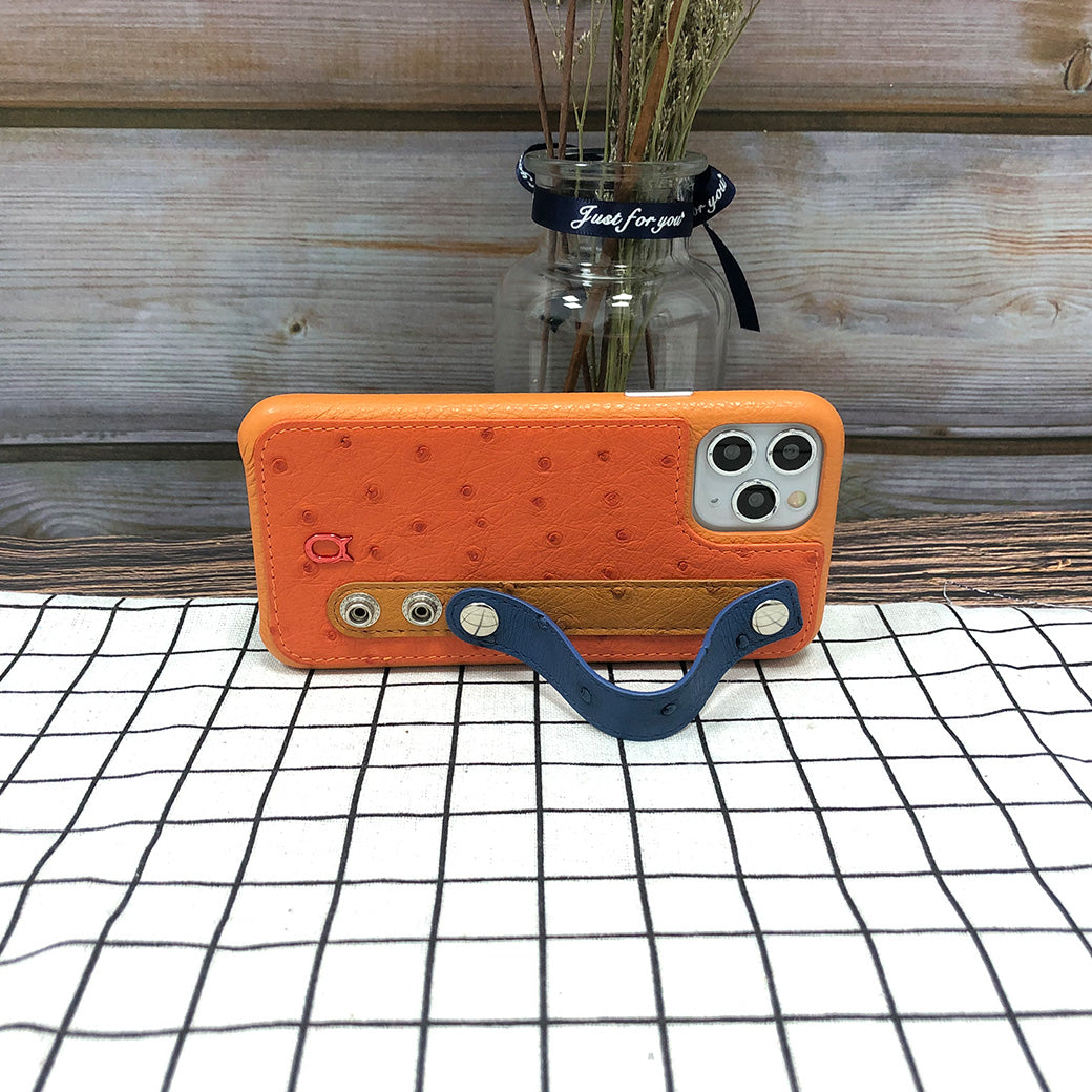 Ostrich detachable Kickstand Leather Case iPhone 11 Pro