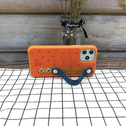 Ostrich detachable Kickstand Leather Case iPhone 11