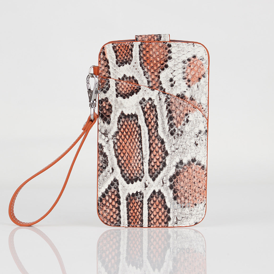 Multi-colored Snake embossed Premium leather Multifunctional Bag