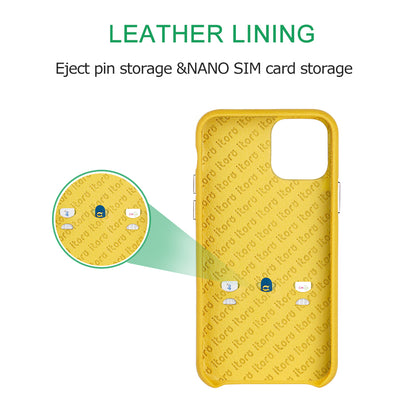 Ostrich Leather Phone Case with stand function_ iPhone 11 Pro Max